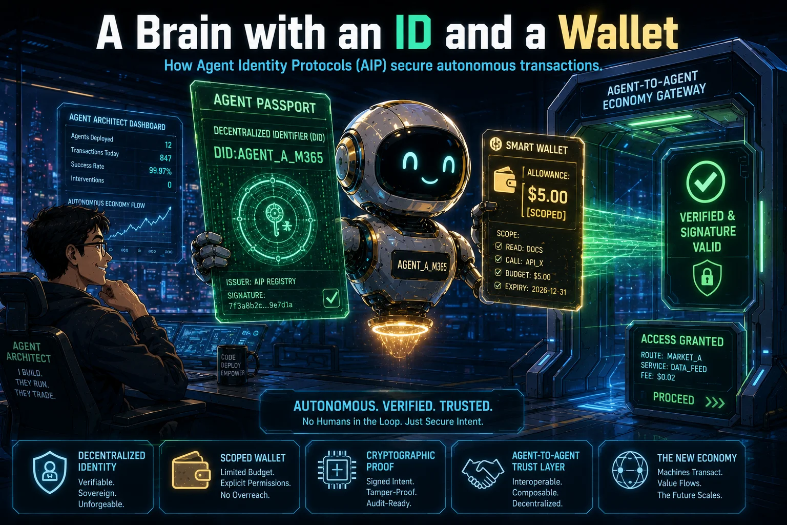 Agent Identity Protocols (AIP): Giving Your AI Agent a Passport and a Wallet