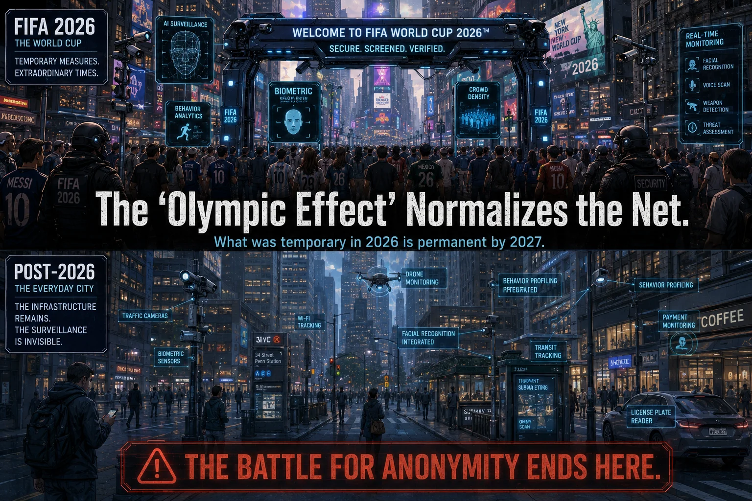 Surveillance Cities: From FIFA 2026 to the 2027 Urban Norm