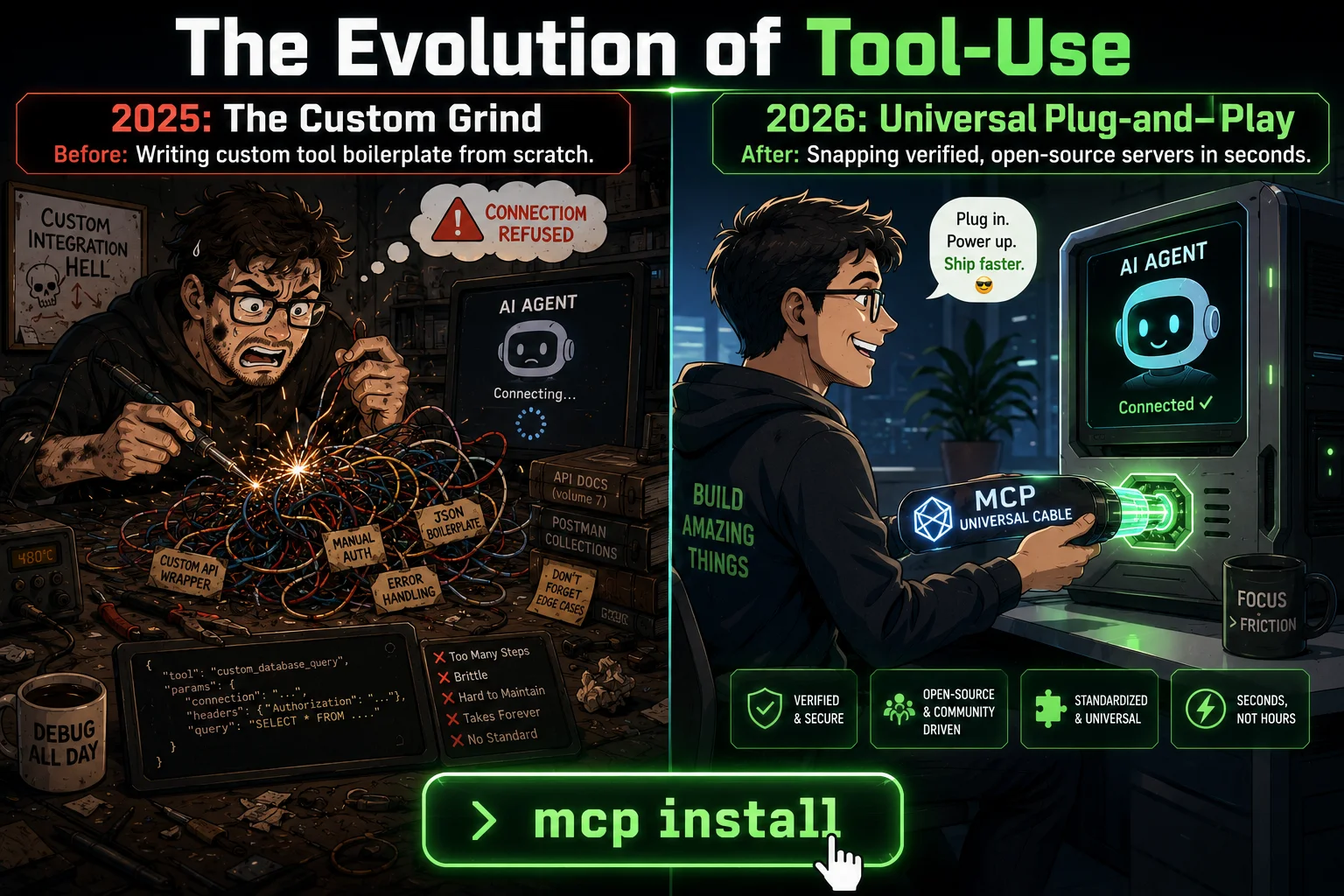 The Evolution of Tool-Use: From Custom Scripts to Standardized Servers